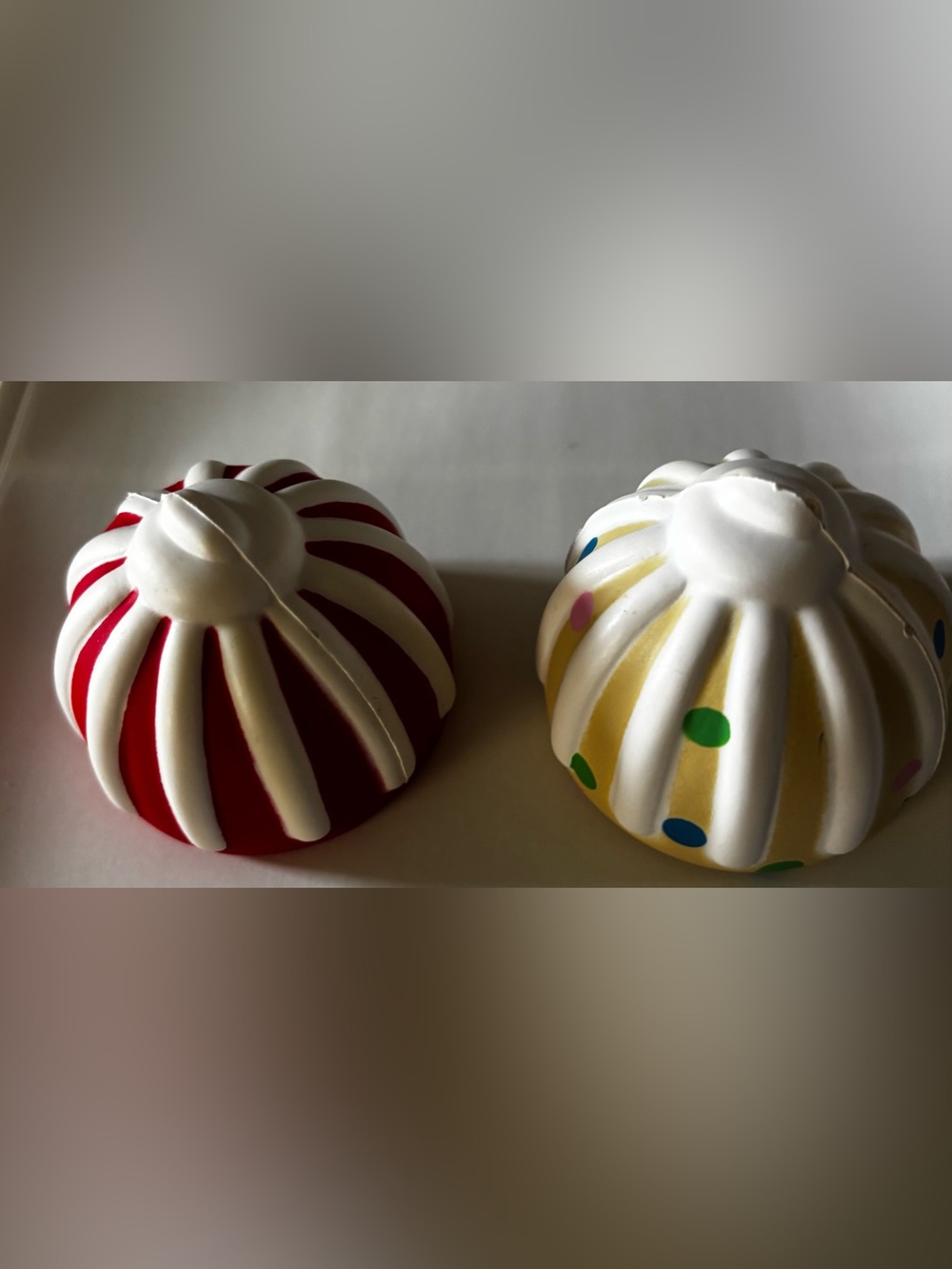 Lot of 2 Nothing Bundt Cakes Stress Relief Ball Squeeze Toy 2.25" Diameter NEW